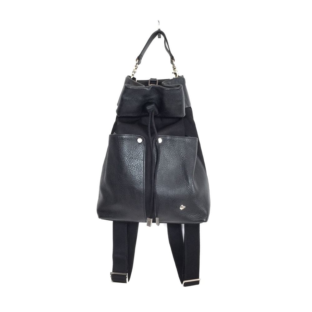 ♥️FISH Black Canvas & Leather Backpack♥️